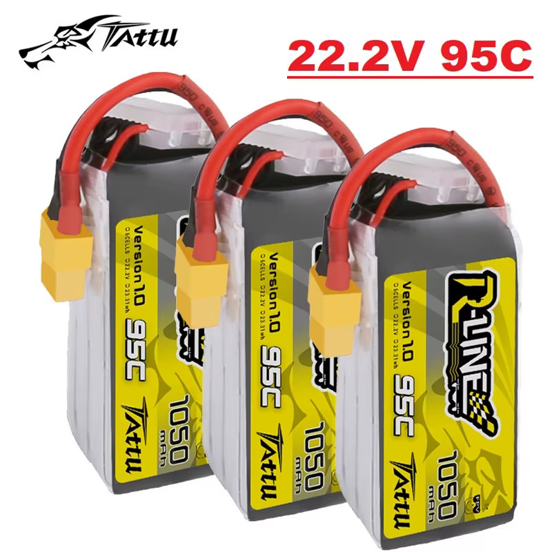 Tattu R-Line 6S 1050mAh 95C Batería Lipo para Drones FPV - imagen 2