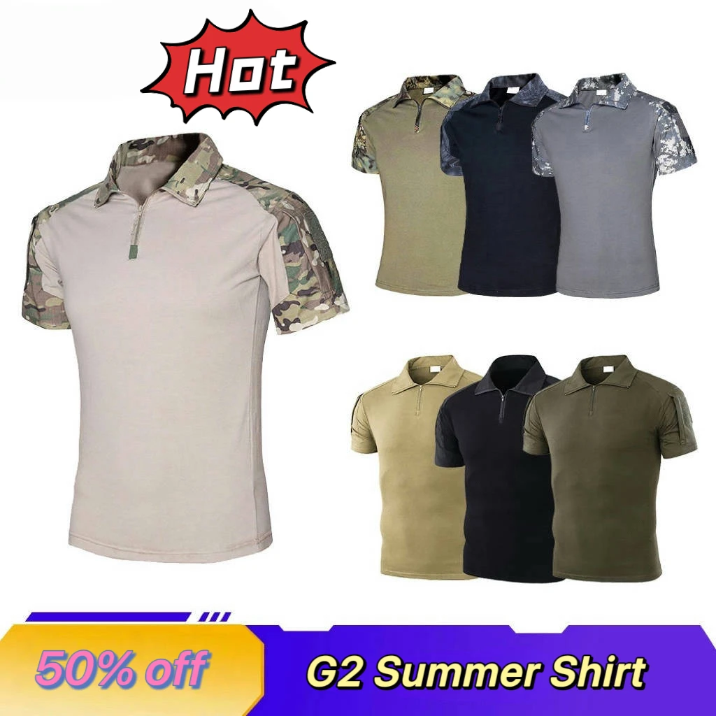 Camisa táctica manga corta camuflaje militar ventilada resistente - imagen 3