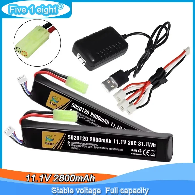 Batería LiPo recargable con conector Mini Tamiya para Airsoft - imagen 4