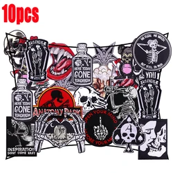 Parche militar bordado Skull negro para equipar