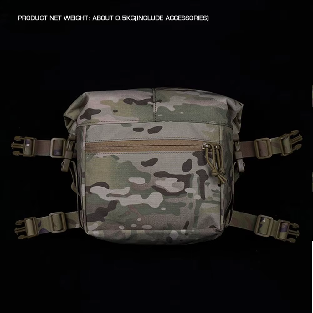 Alpha Bolsa táctica MOLLE grande enrollable para caza y airsoft - imagen 5