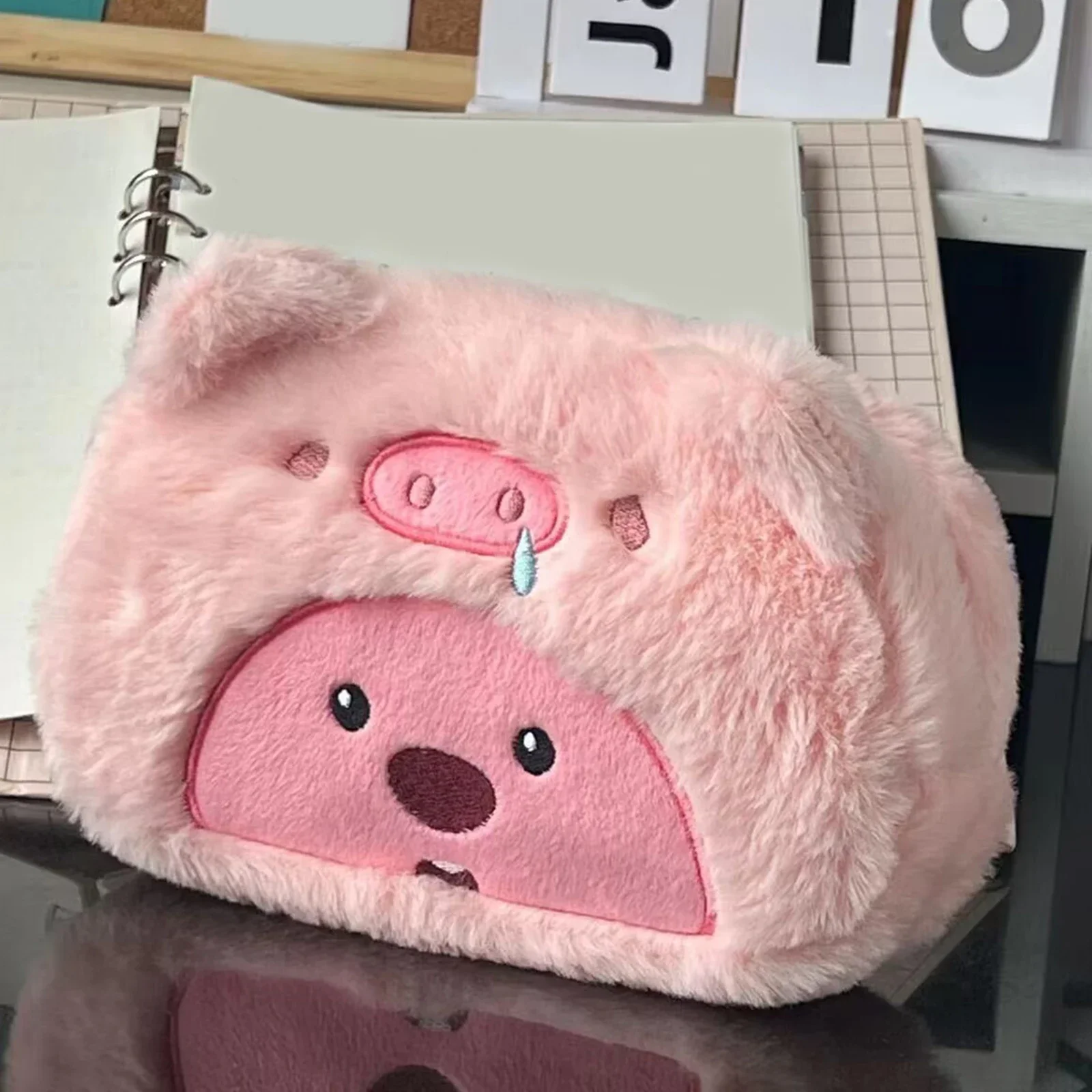 Estuche peluche kawaii dibujos para bolígrafos y rotuladores - imagen 3