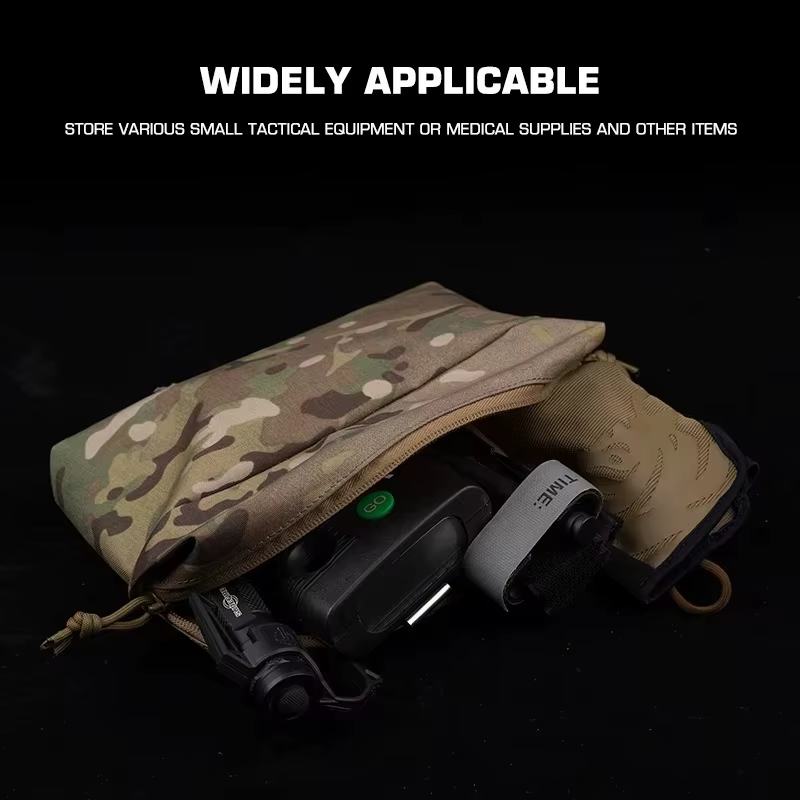 Bolsa táctica MOLLE universal con cordón elástico - imagen 5