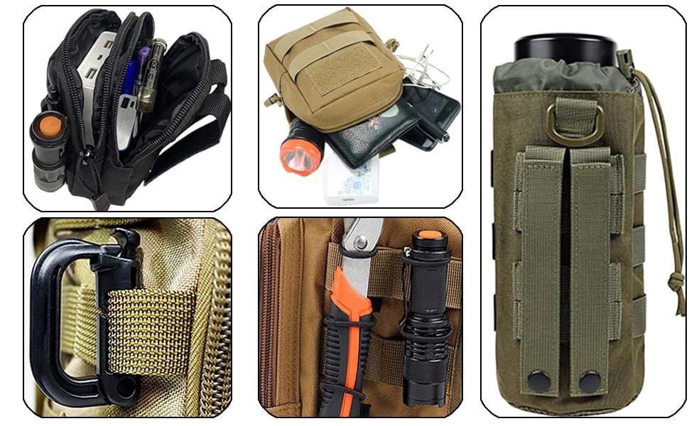 Distribución del equipo en bolsas utilitarias