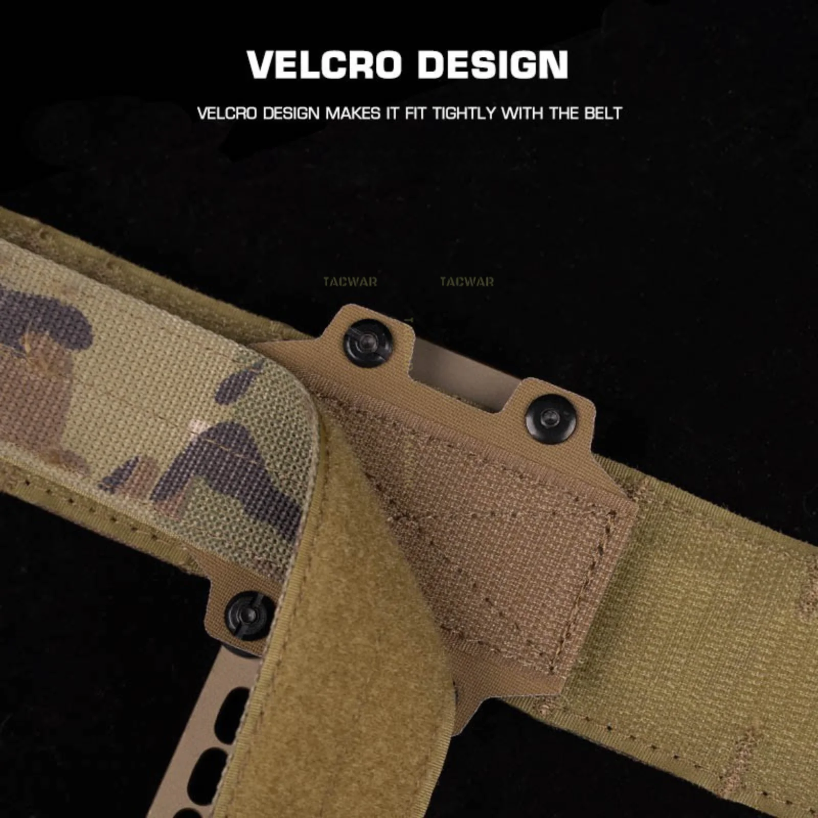 Adaptador porta-pistola táctico con velcro para montaje en pierna - imagen 4