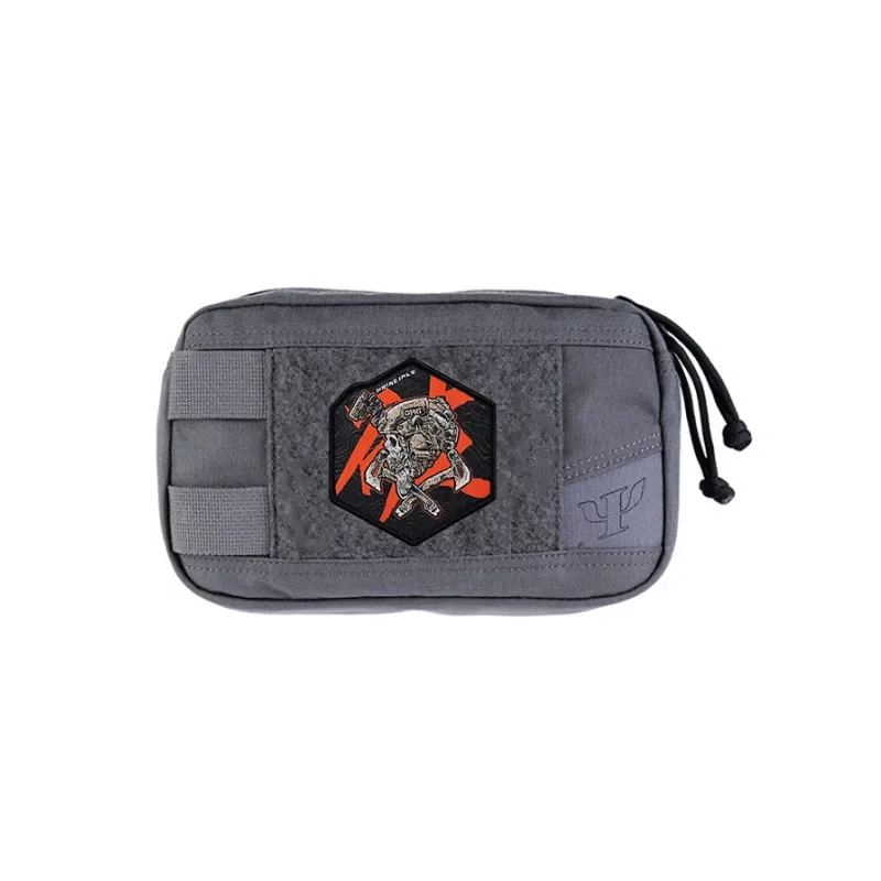 Parche bordado calavera táctica – Velcro para chaleco o mochila - imagen 2