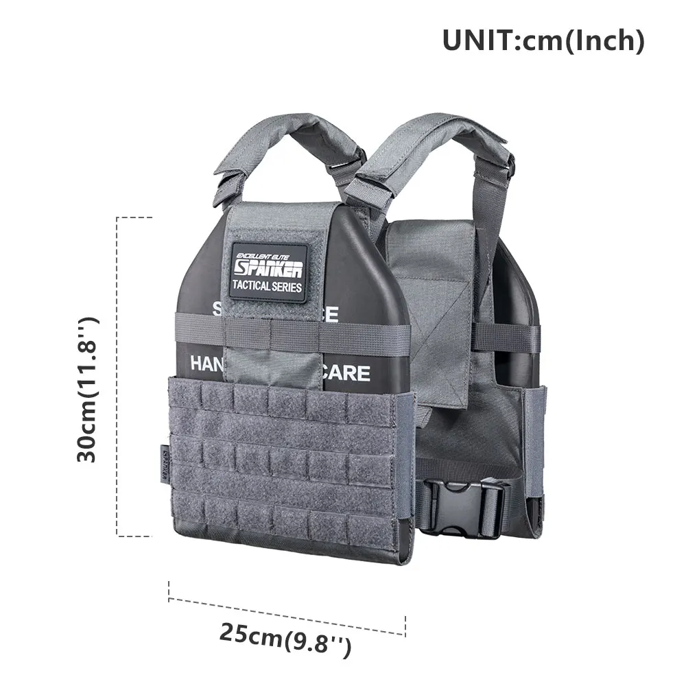 Spanker ELITE Chaleco táctico MOLLE portaplacas de combate airsoft - imagen 5