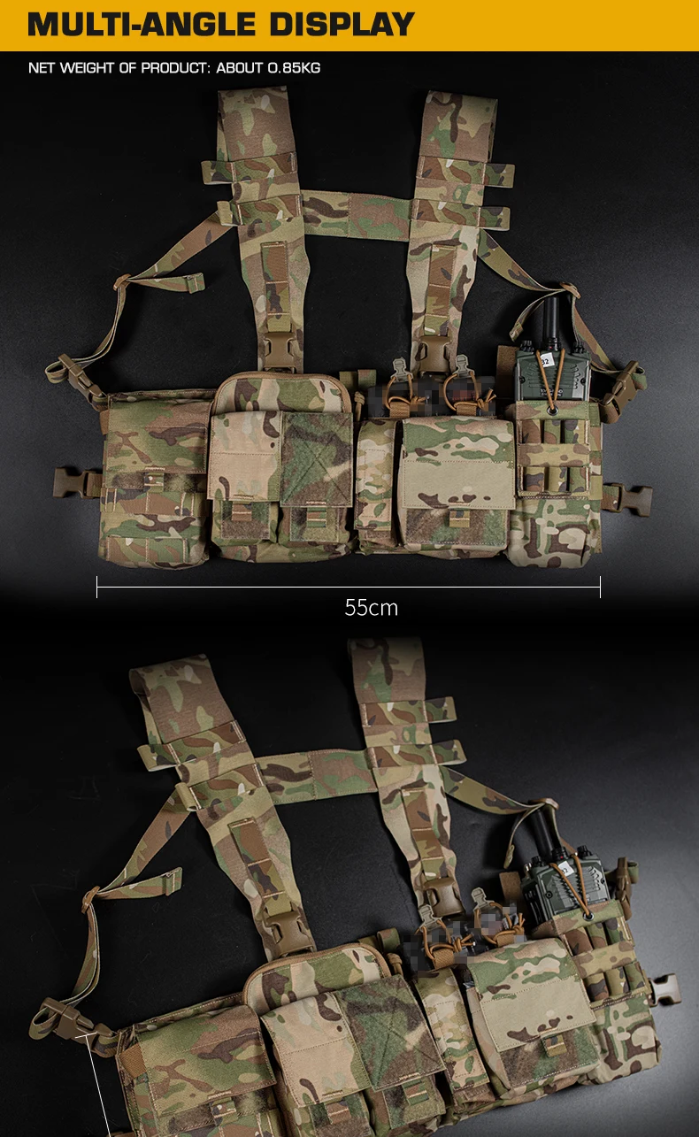 Chest rig con ajuste para diferentes tallas