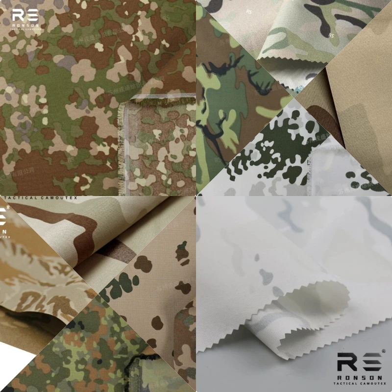 Tela impermeable camuflaje alemán Tiger Stripe selva exterior – Nailon - imagen 4