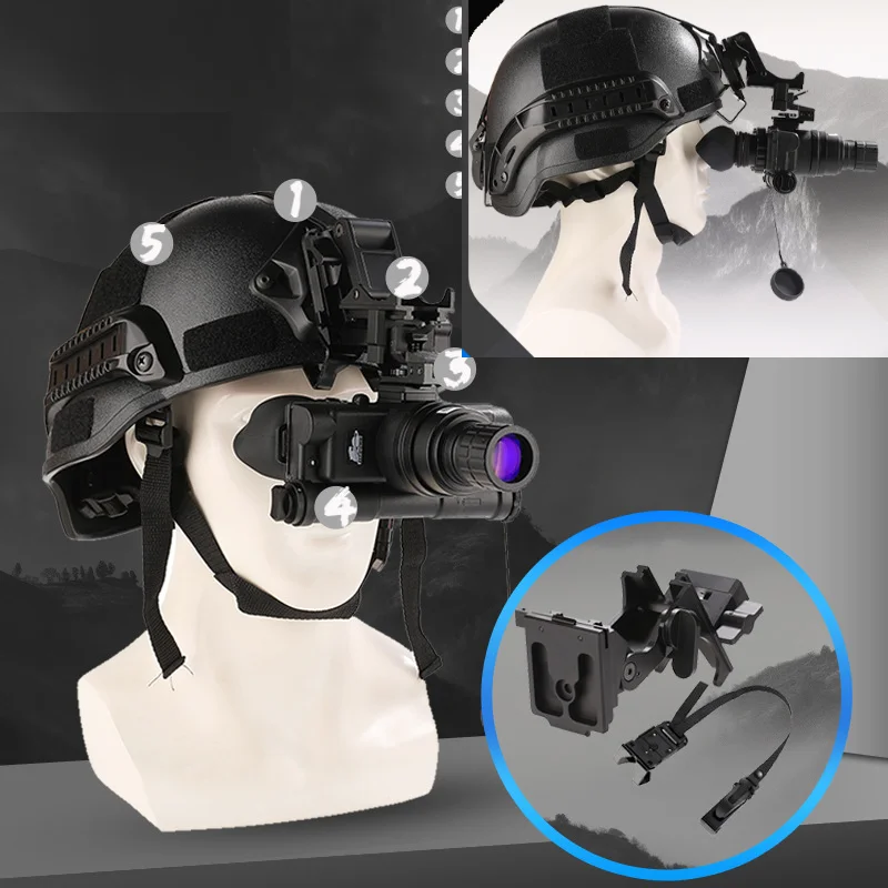 M88 MICH2000 LWH casco táctico con soporte NVG multifuncional - imagen 4