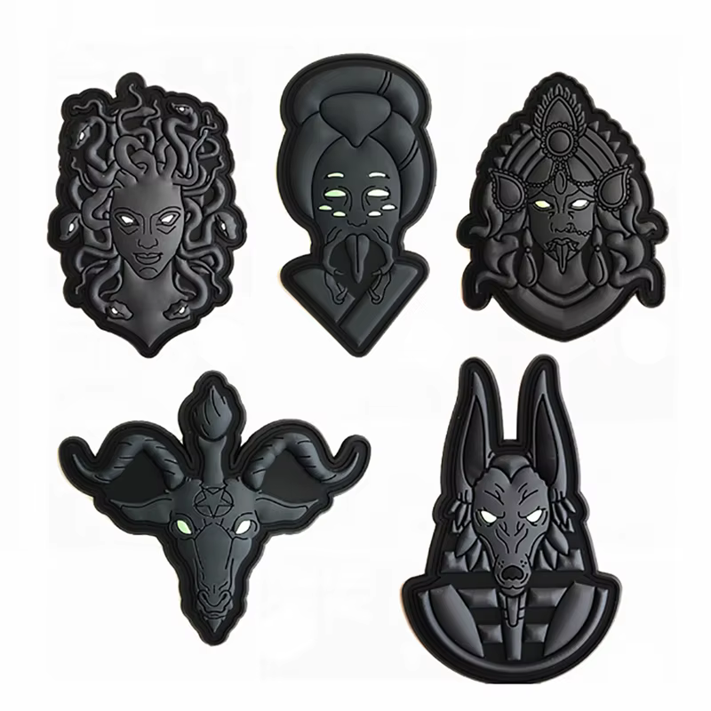 Parche táctico Medusa 3D PVC luminoso – Diseño mitología