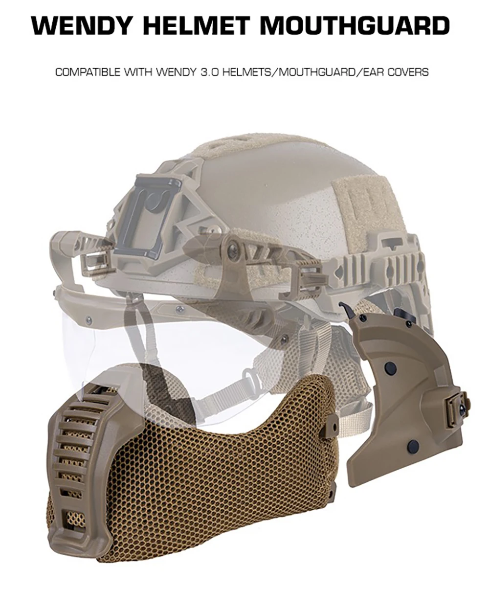 Protector bucal táctico para casco 3.0 Wendy
