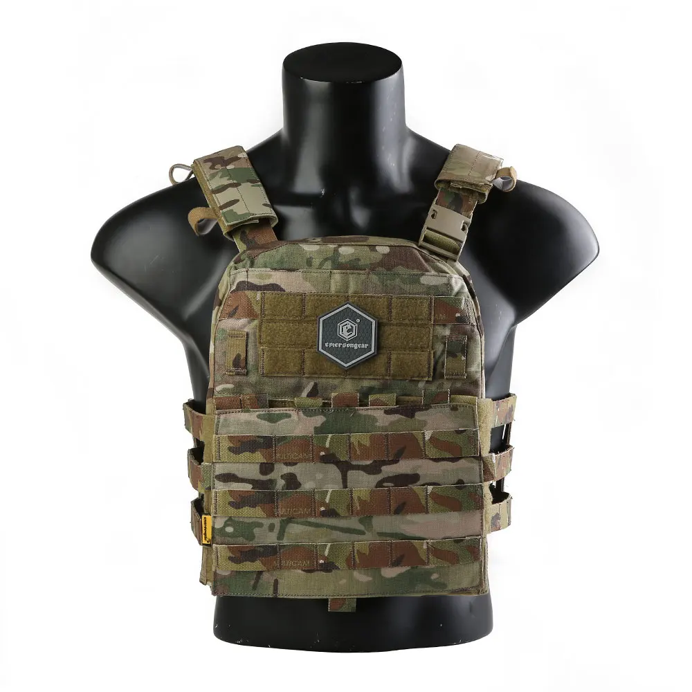 Emersongear portador de placas táctico MOLLE estilo AVS en nylon