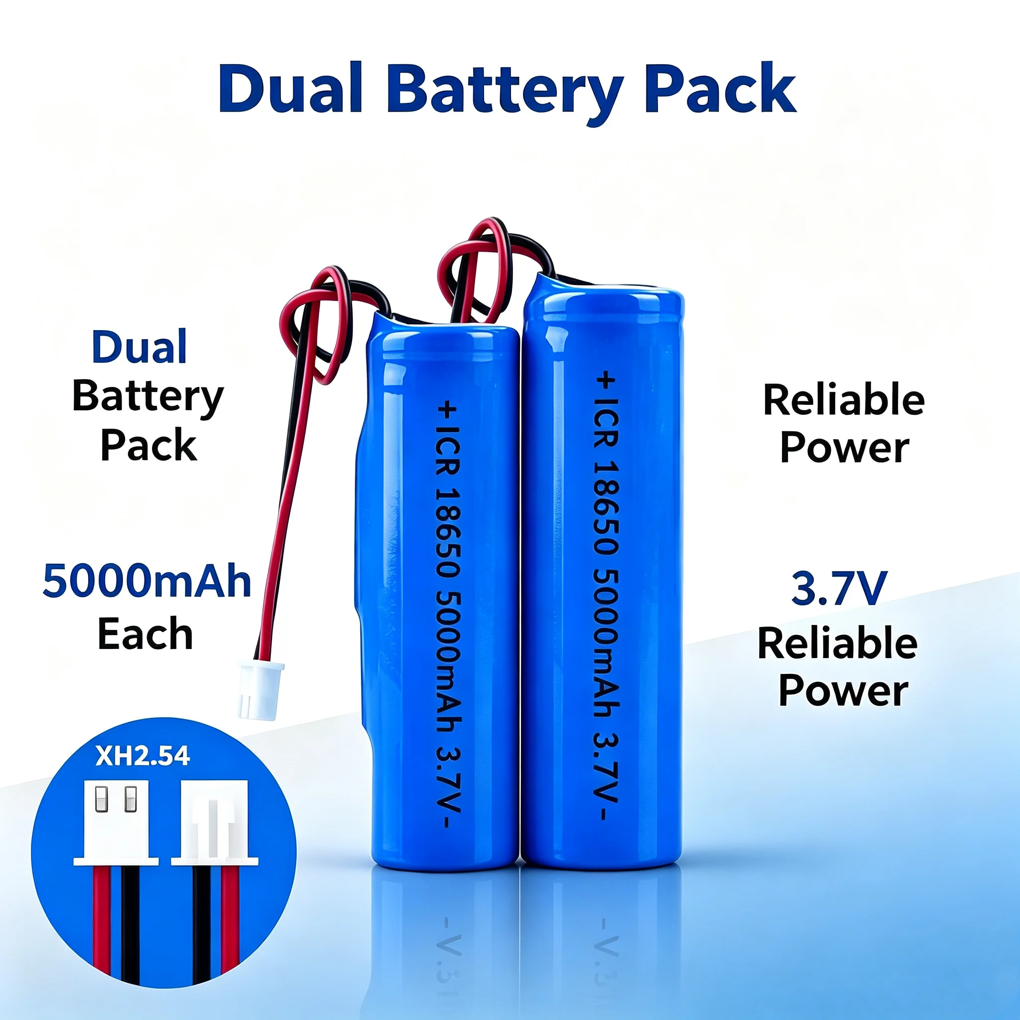 Batería 18650 recargable de ion-litio para radios y linternas