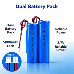Batería 18650 recargable de ion-litio para radios y linternas