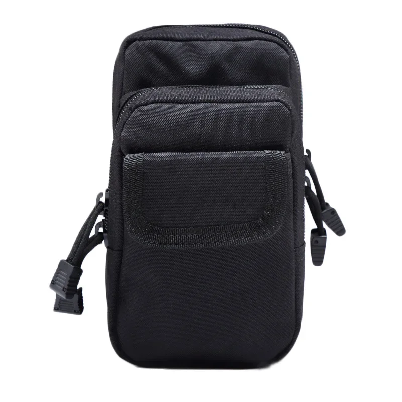 Riñonera táctica MOLLE EDC doble capa para teléfono y accesorios