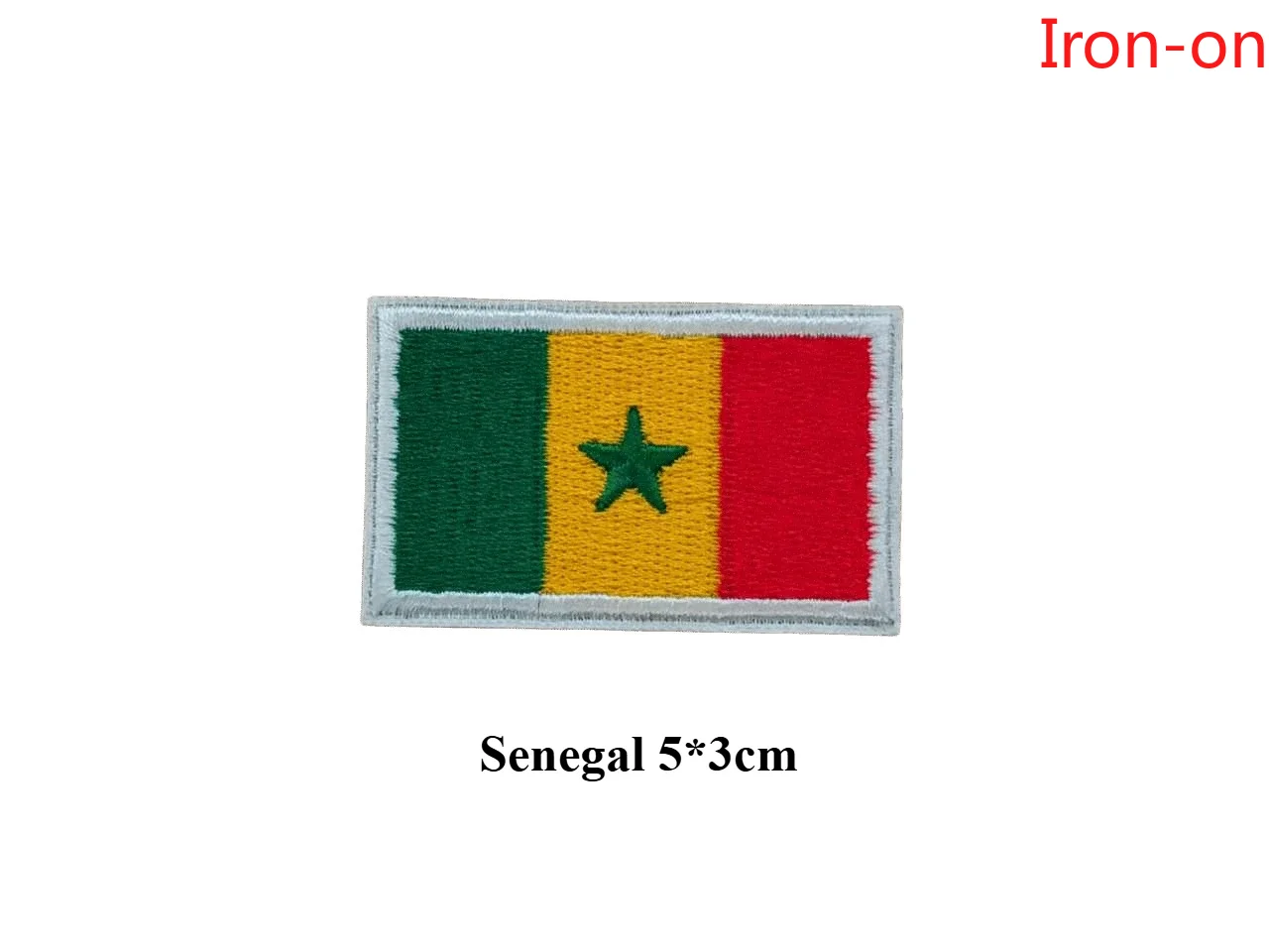 Bandera nacional en miniatura bordada