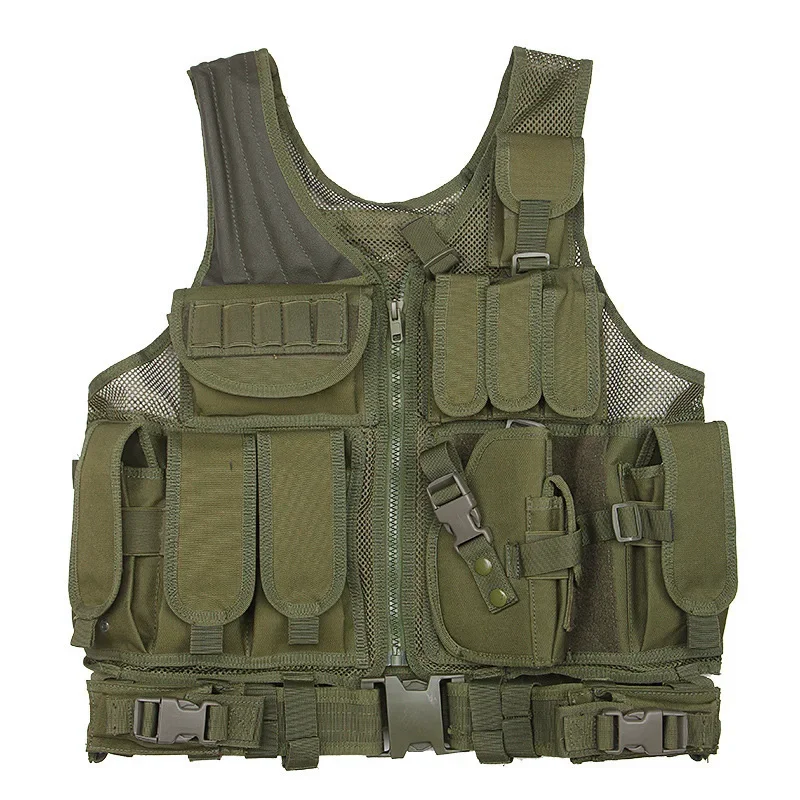 Chaleco táctico SWAT Airsoft, protector ligero transpirable