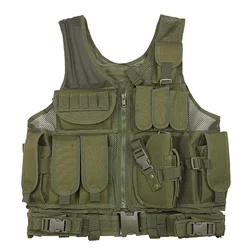 Chaleco táctico SWAT Airsoft, protector ligero transpirable