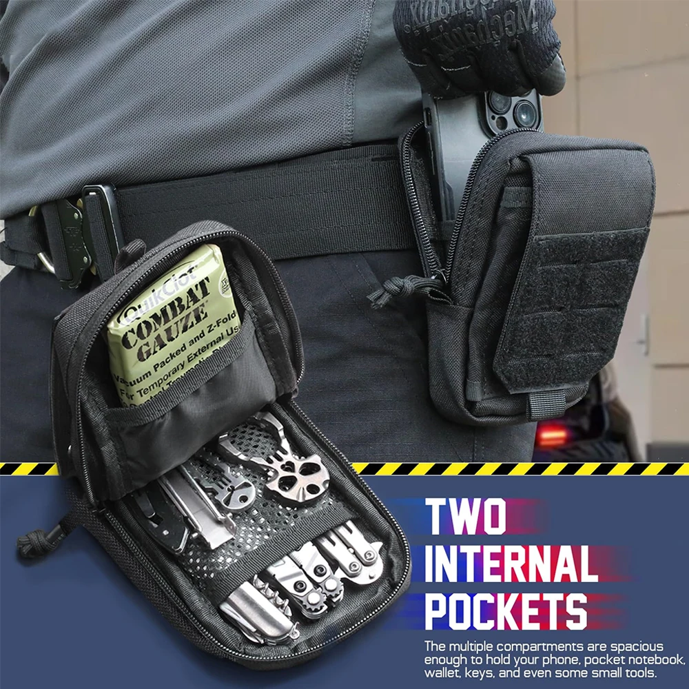 Bolsa de cintura táctica MOLLE para gadgets