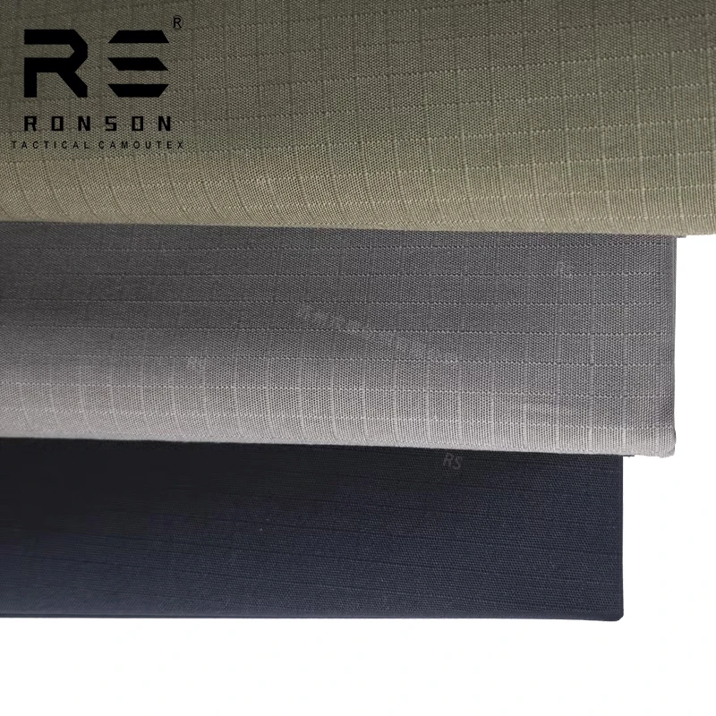 Tela impermeable elástica algodón para uniforme camuflaje azul marino