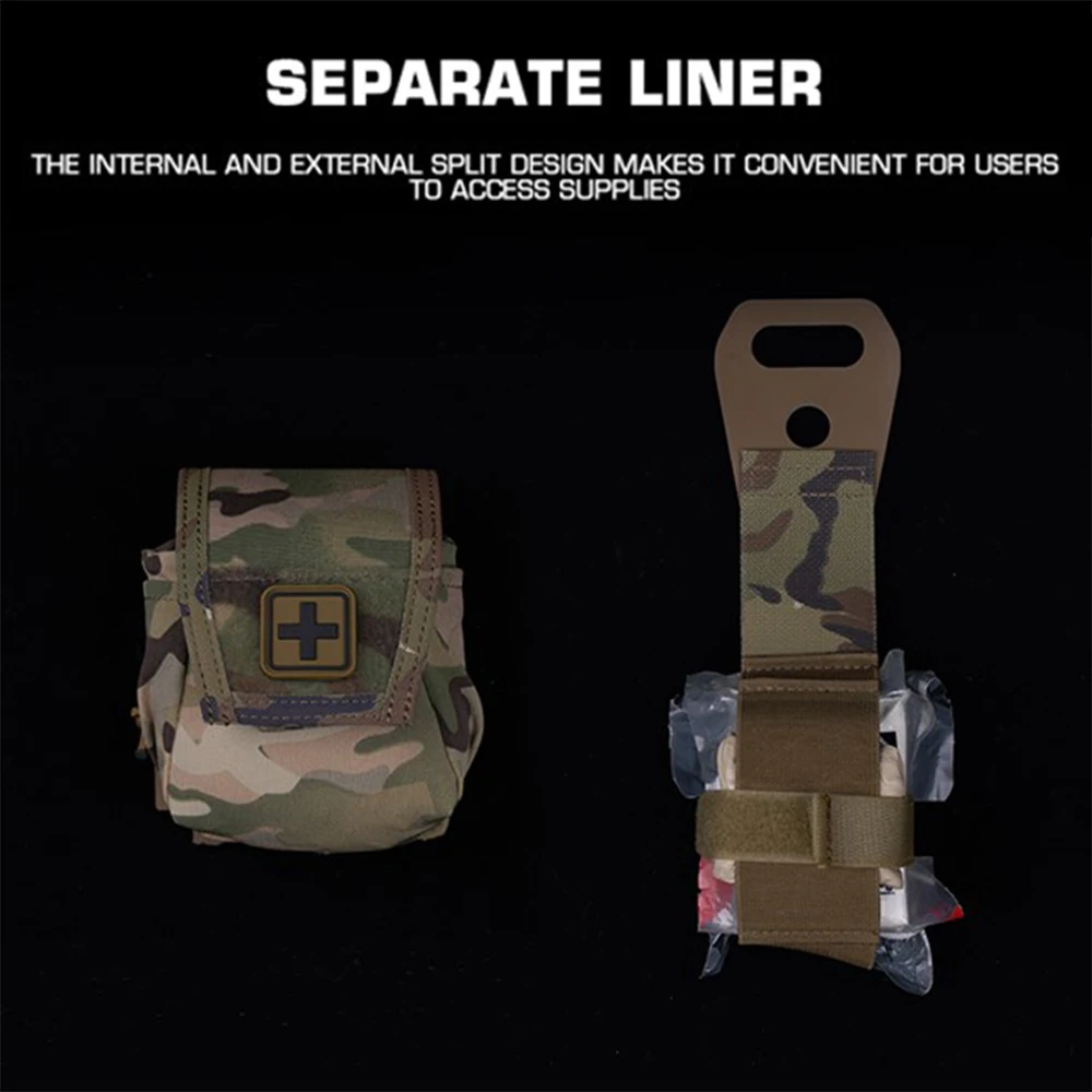 Bolsa MOLLE táctica botiquín despliegue rápido para emergencias - imagen 3