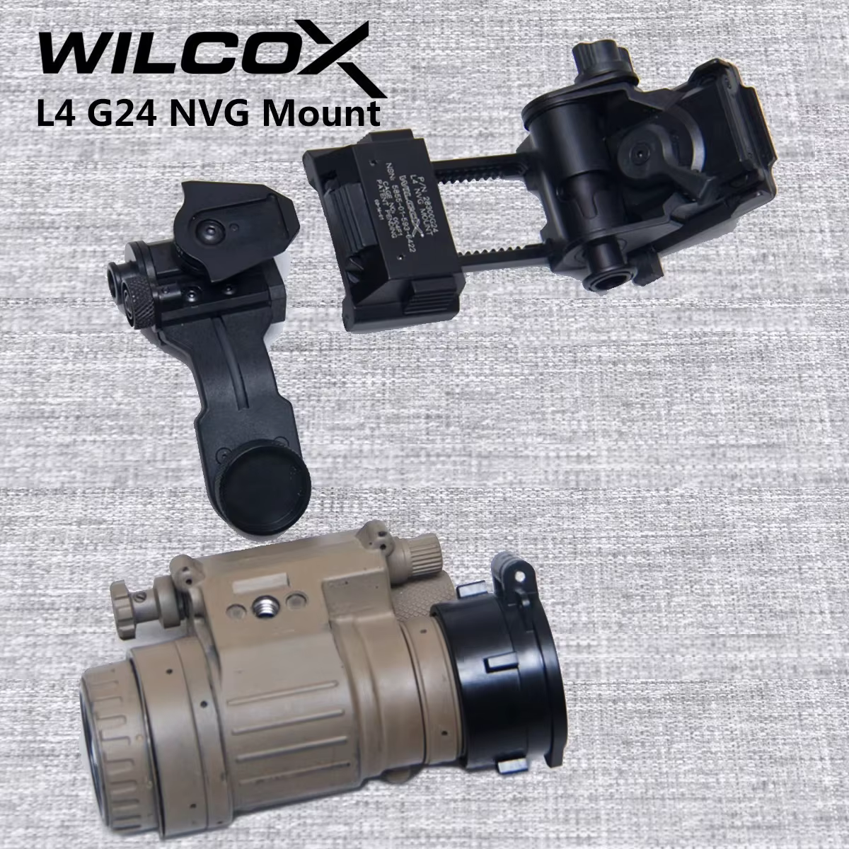 WILCO L4 G24 Montura casco visión nocturna liberación rápida - imagen 2