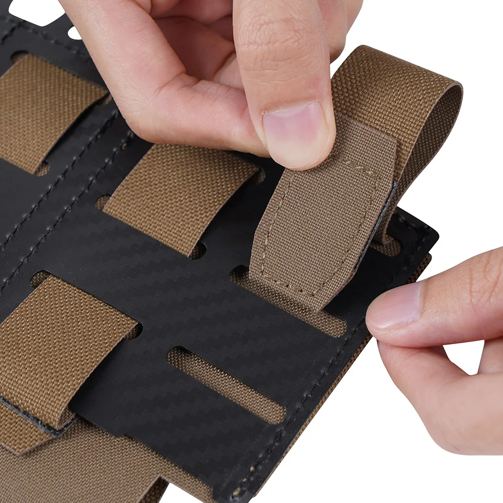 Bolsa de cintura táctica fibra carbono liberación rápida - imagen 3