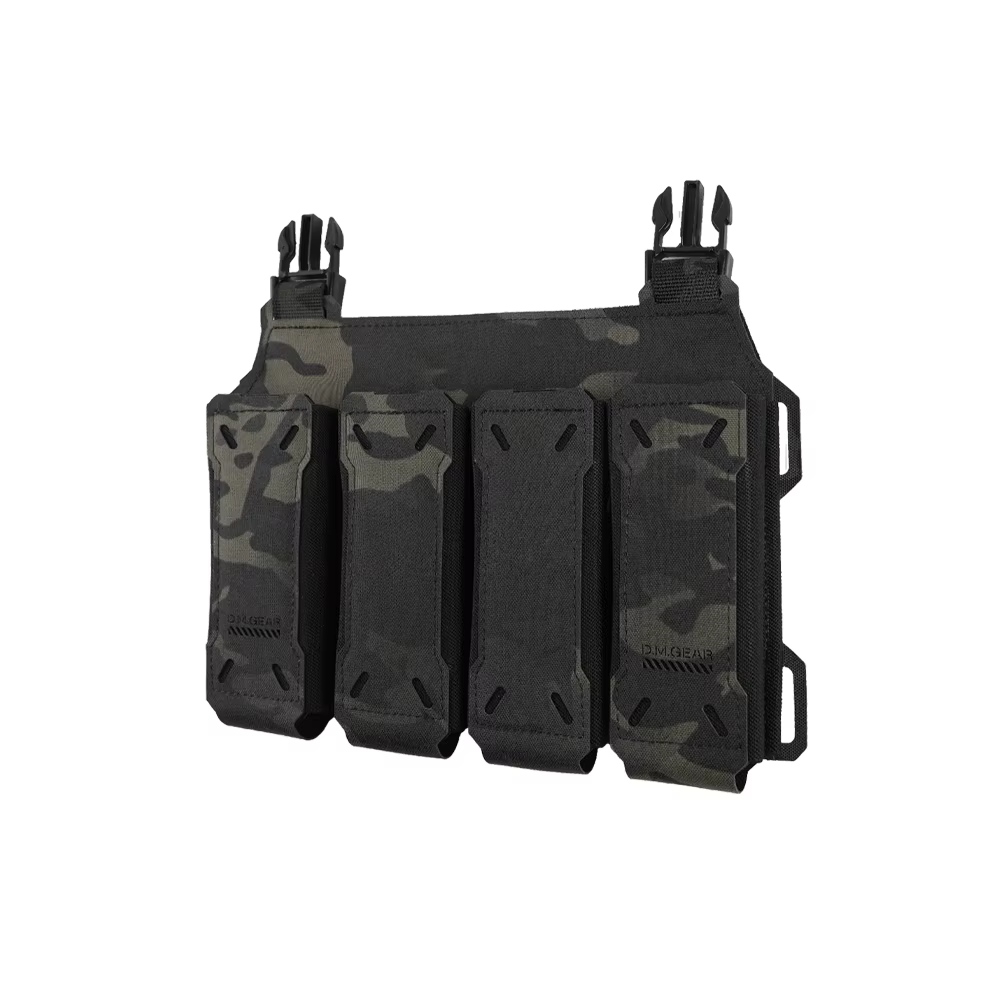 Portacargadores MOLLE cuádruple para chaleco táctico airsoft