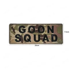Parche táctico reflectante GOON SQUAD – Bordado para chaleco o mochila