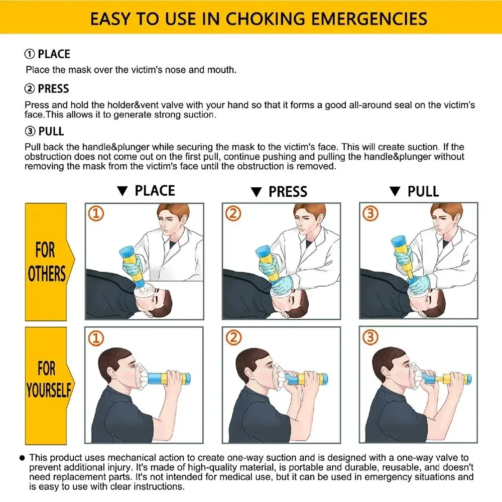 Auto CPR dispositivo antiasfixia EHBO para adultos y niños - imagen 3