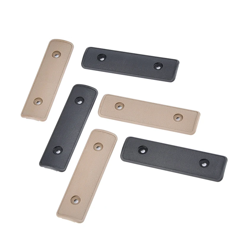 Cubierta táctica para riel M-LOK KEYMOD en negro y bronceado - imagen 4