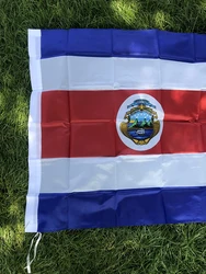 Bandera Costa Rica Sky impresa en poliéster para colgar
