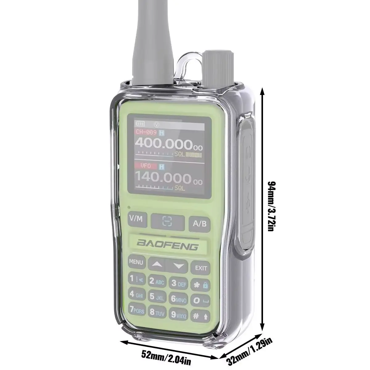 ANYSECU Funda TPU para Walkie Talkie Baofeng UV-5R Mini anti-caídas - imagen 3