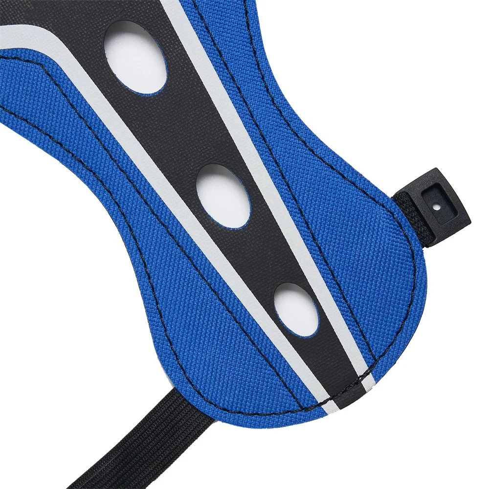 Protector de brazo tiro con arco ajustable PU y correas para caza - imagen 3