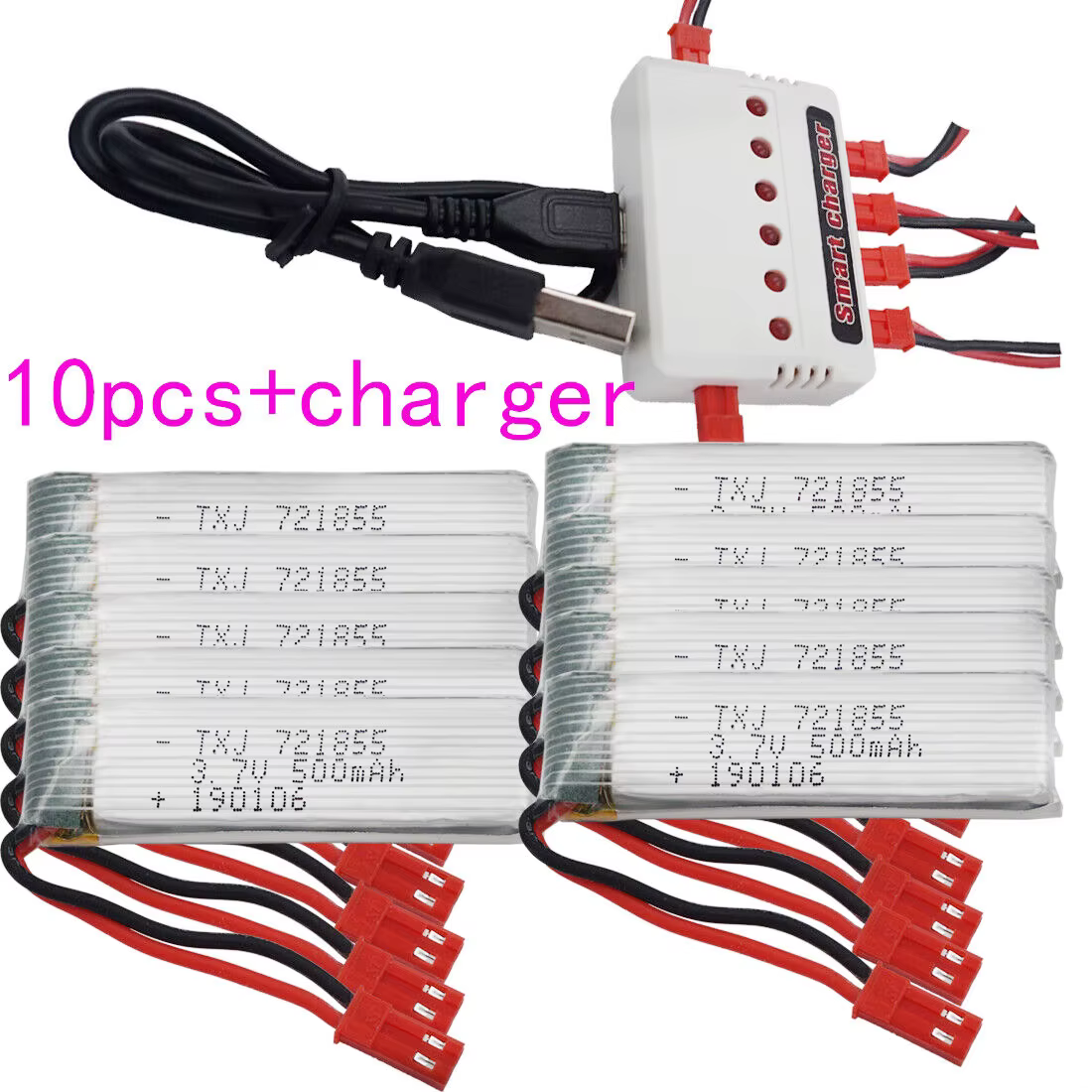 Batería LiPo con conector JST y formato de recambio
