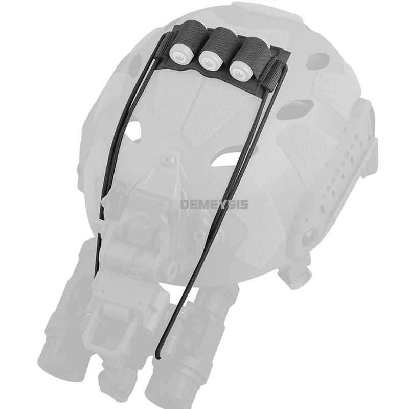 Soporte retención NVG elástico con gancho y velcro para casco - imagen 4