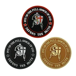 Parche táctico PVC escudo espartano 3D con gancho y bucle