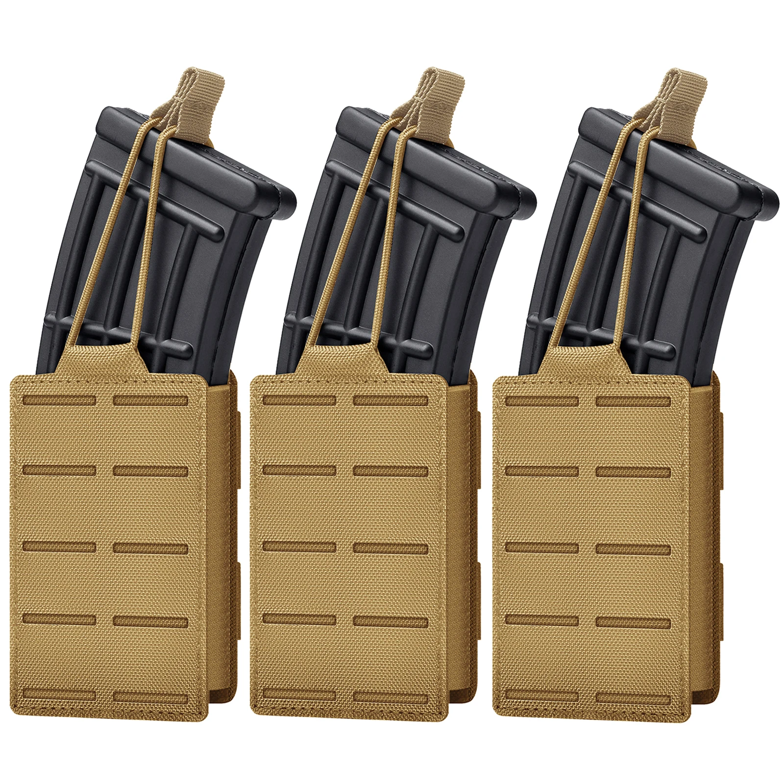 Bolsas tácticas para cargadores 5.56, MOLLE compatible M4/M16 - imagen 2