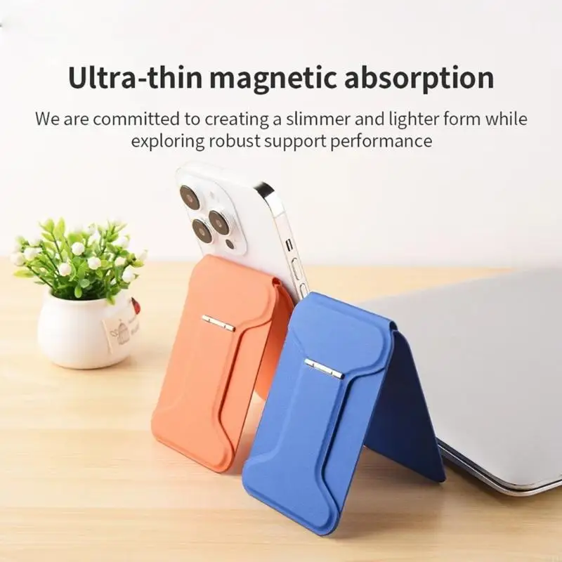 Soporte de teléfono con ranura para tarjetas – plegable ajustable - imagen 4