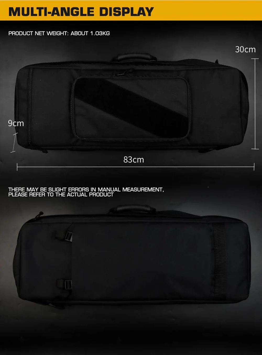Detalle de la bolsa para rifle
