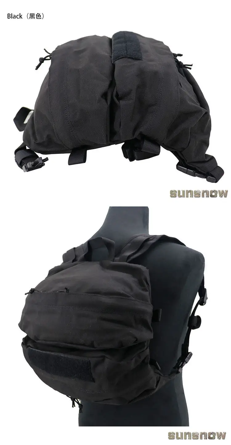 Mochila en uso en exterior