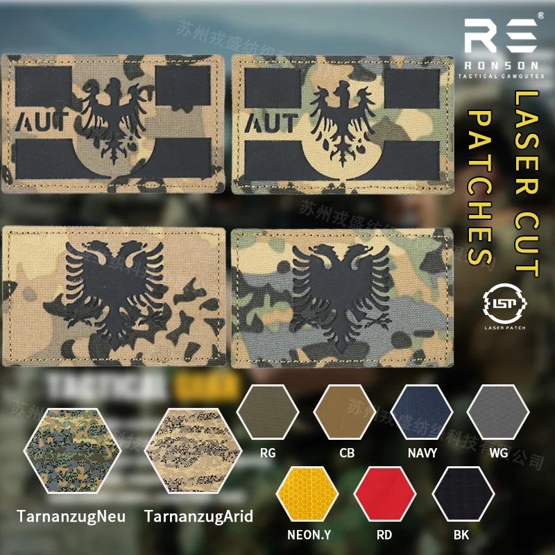 Parche táctico reflectante NIR IRR bandera camuflaje Austria - imagen 3