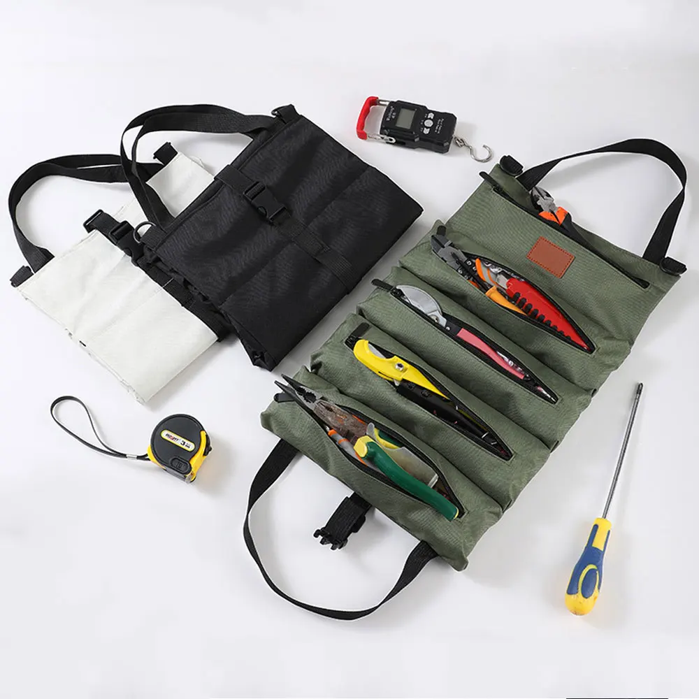 Bolsa herramientas MOLLE táctica – Plegable con bolsillos - imagen 3