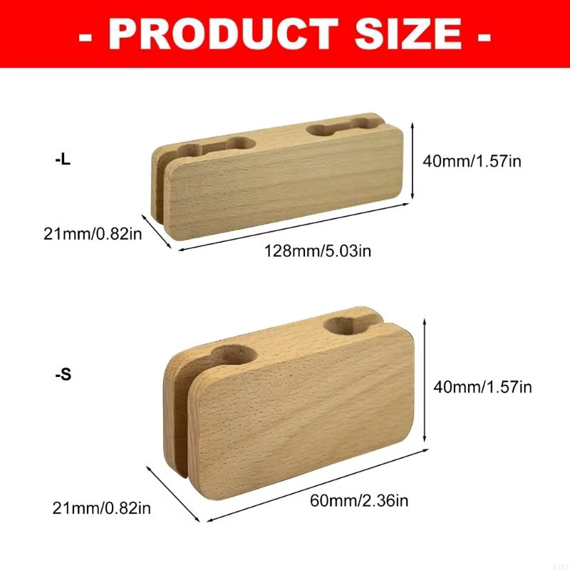 Organizador de cables de madera para extensiones y enchufes seguros - imagen 2