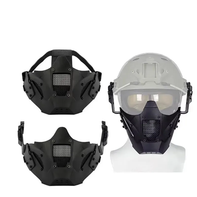 Iron Warrior máscara táctica media cara Airsoft transpirable - imagen 4