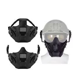 Iron Warrior máscara táctica media cara Airsoft transpirable