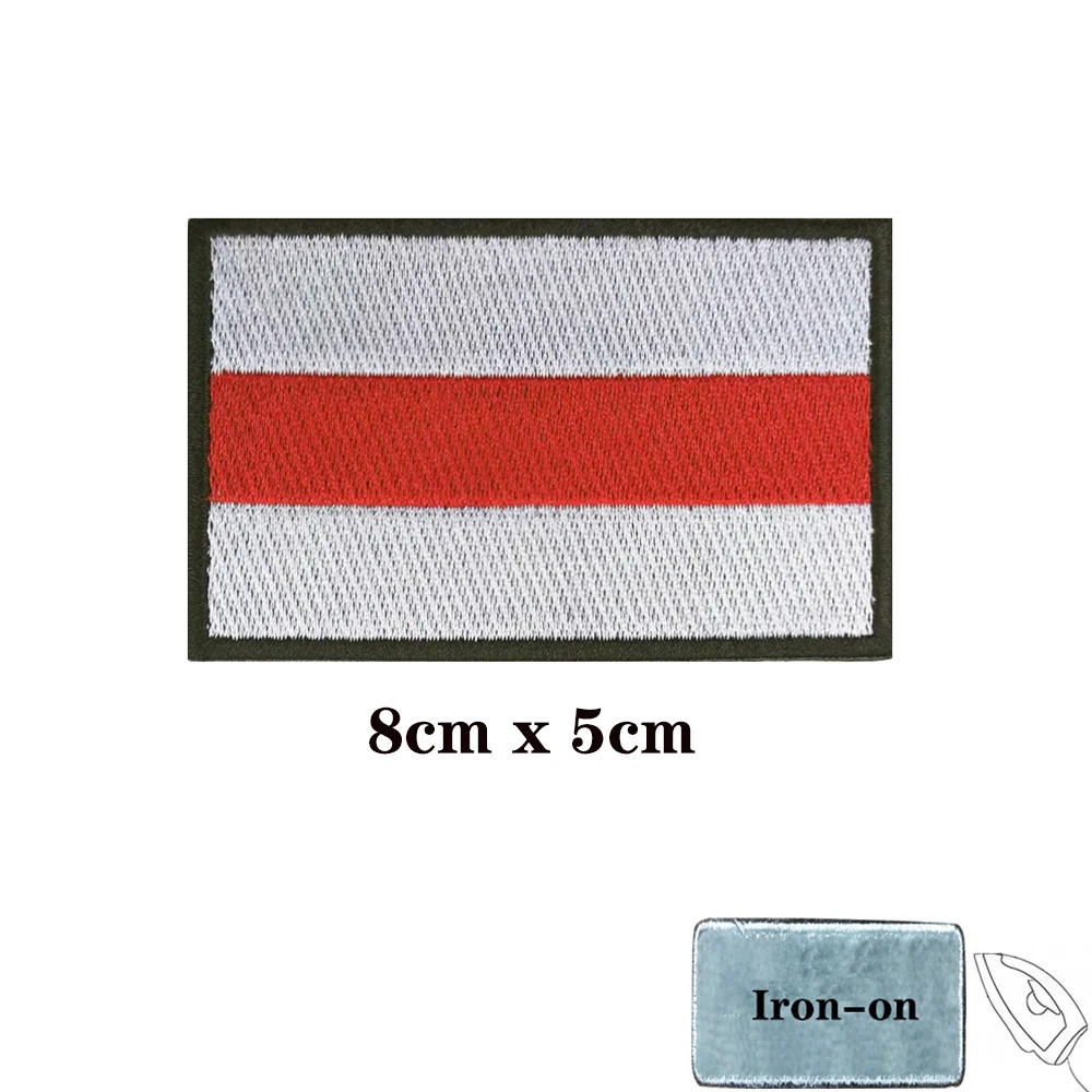 Brazalete táctico bordado bandera Bielorrusia – Hook and Loop - imagen 3