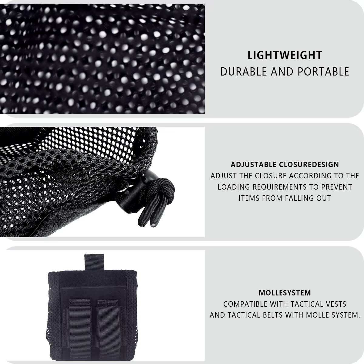 Dump pouch táctica enrollable nylon 500D para cargadores - imagen 3