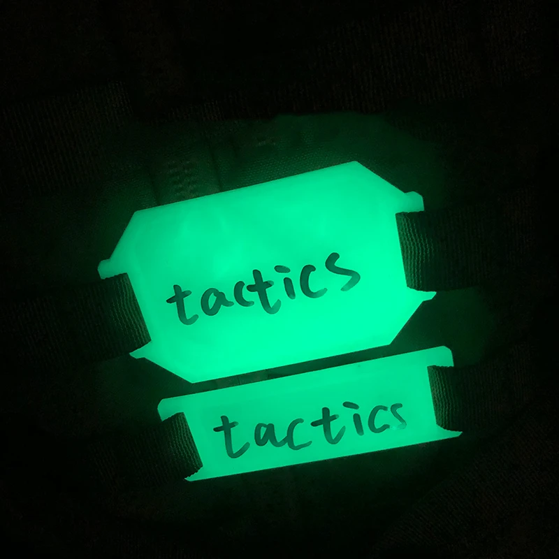Tira reflectante táctica nocturna – Panel MOLLE verde brillante - imagen 4